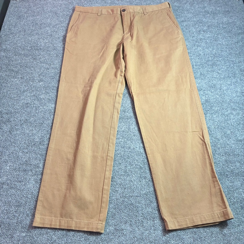 GH Bass Co Chino Pants Mens 38x32 Khaki Straight Leg Cotton Work‎